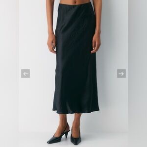 Aritzia Babaton Slip Satin Maxi Skirt
